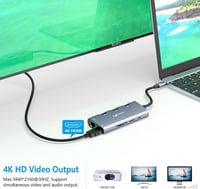 VEMONT 8 az 1-ben USB-C Hub 4K HDMI-vel és Gigabit Ethernet-tel MacBookhoz 3
