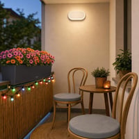 Balkónový set Oáza: samozavlažovací truhlík + LED svetlo + reťaz + 2x vankúš 1
