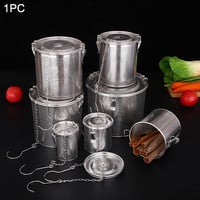 Rozsdamentes acél teaszűrő hosszú lánccal, 14 cm-es 5