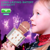 KIDWILL 5 az 1-ben Bluetooth Karaoke Mikrofon Gyerekeknek és Felnőtteknek, Beépített Hangszóróval és FM Rádióval 6