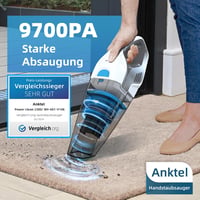 Anktel 14,8V-os Vezeték Nélküli Kézi Porszívó, Nedves-Száraz, HEPA Szűrős, 9700Pa 2
