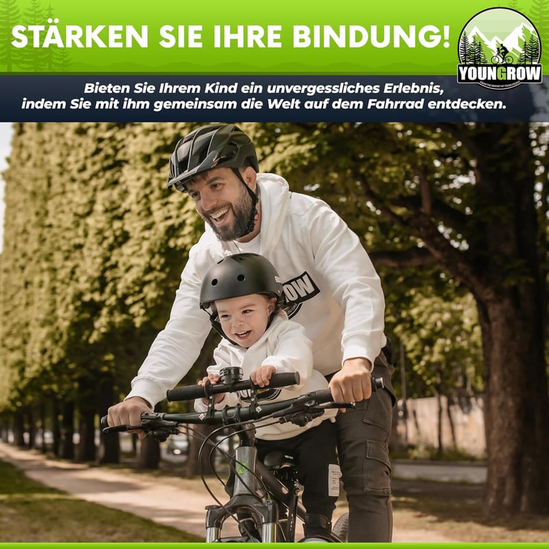 YOUNGROW Első Gyermekülés Kerékpárra - 2-6 Éves, 24kg-ig, MTB Kompatibilis