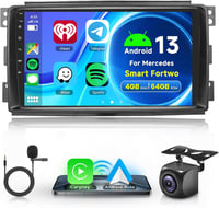 Rimoody 9" Android 13 Autórádió Mercedes Benz Smart Fortwo 451 (2005-2010) - 4G+64GB, GPS Navigáció, WiFi, Bluetooth, Vezeték nélküli CarPla 1