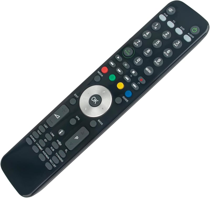 ALLIMITY RM-F10 Távirányító HUMAX TIVUMAX PRO HD-6800S HD-6600S Készülékekhez - Ergonomikus, 10m Hatótávolság, 25 Gombos