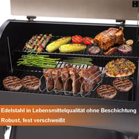 Weber Spareribs tartó grillrács - 5 oldalas bordatartó és sütőállvány rozsdamentes acélból 5