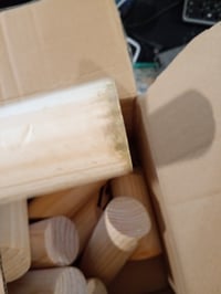 GOLDGE Kubb igra s brojevima (viking šah) – drvena društvena igra na otvorenom — zelene mrlje od trave na dnu (stanje: vidi 2. sliku) 2