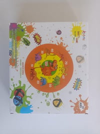 Montessori dinoszauruszos darts tábla gyerekeknek - 66 cm, 12 labdával, kétoldalas, kül- és beltéri játék 8