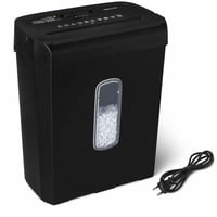 Amazon Basics križni uništavač dokumenata, 6 listova, spremnik od 14 litara, s rezačem kreditnih kartica, A4 — zaglavljen papir (stanje: vidi 2. sliku) 1