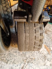 Cărucior pliabil XXL YEAUPE PRO 260L, capacitate de încărcare 250 kg, frână dublă față, extensibil — roți uzate/rupte (stare: vezi a 2-a imagine) 2