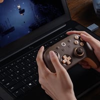 8bitdo Ultimate 2C Vezeték Nélküli Kontroller Windows PC és Android Eszközökhöz, Hall-Effekt Joystickkel, 1000 Hz-es Válaszidővel, Barna 5