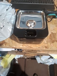 Fântână de apă wireless pentru pisici DownyPaws 2,5 L, baterie 4000 mAh, senzor de mișcare, tavă din oțel inoxidabil, pompă silențioasă, negru 2