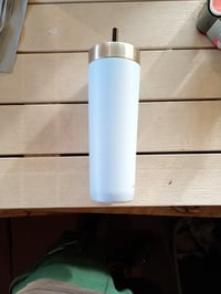 Termoska so slamkou Contigo No-Spill Tumbler, 720 ml, nehrdzavejúca oceľ, dvojstenná, odolná proti vytečeniu — používaná (stav: pozri 2. obrázok) 2