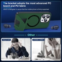 Apple iPhone 13 Pro Max Zöld Mágneses Tok MagSafe-fel és Állvánnyal 7