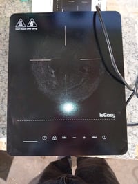 IsEasy Indukciós Főzőlap 2100W, 28 cm, Hordozható Egyzónás Elektromos Tűzhely, 9 Hőfokozat, 8 Órás Időzítő, Gyerekzár, Fekete 3