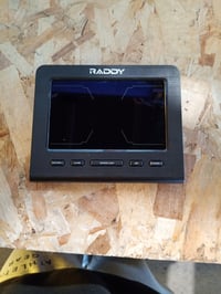 Radioddity Raddy WF-100C Lite WiFi meteorologická stanica – displejová jednotka, 10-palcový farebný LCD displej, čierna, náhradný diel 2