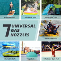 Elektromos SUP pumpa 20PSI - LCD kijelzős, kétfokozatú, hordozható felfújó paddleboardhoz, csónakhoz 7