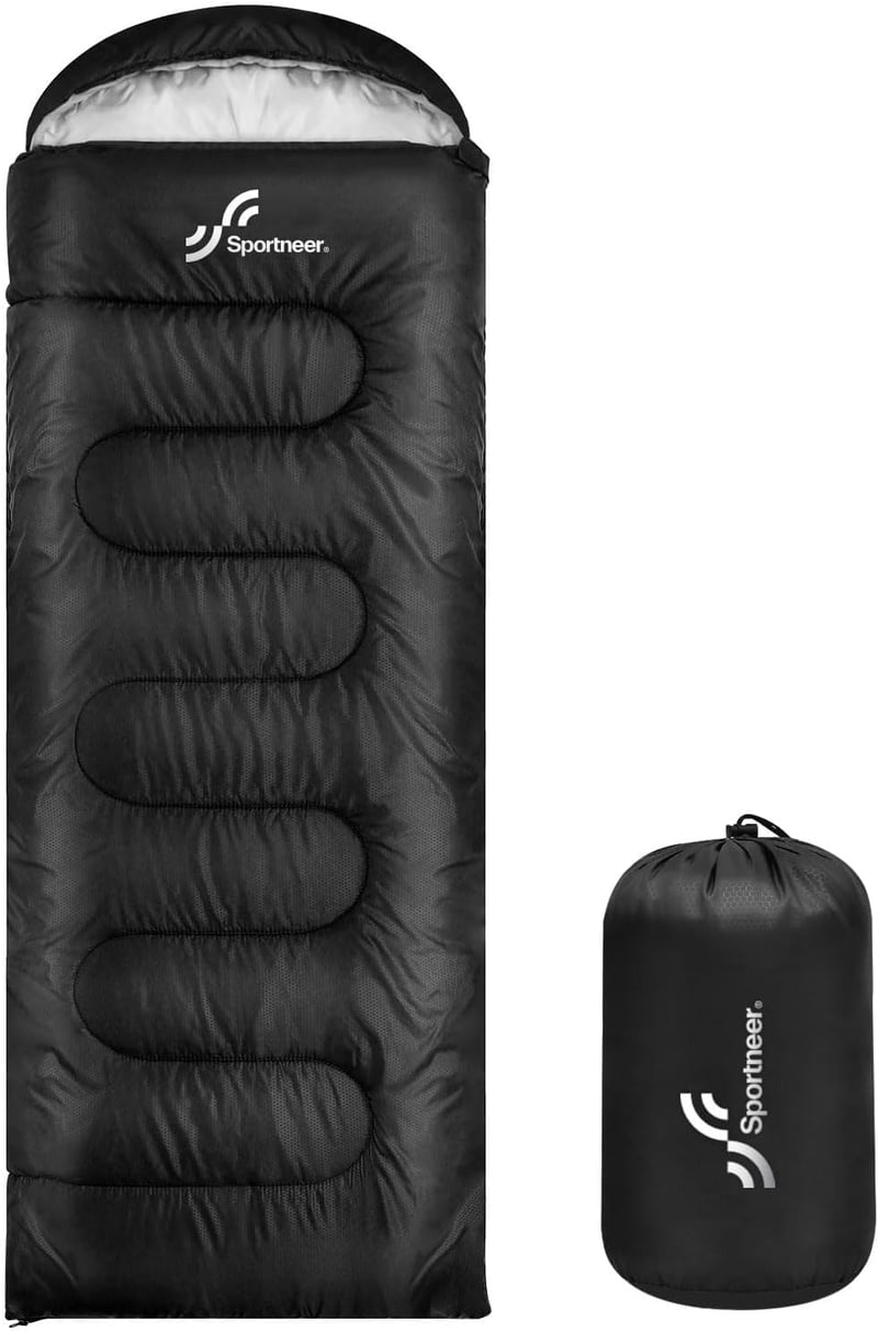 Sac de dormit Sportneer pentru adulți și copii, ușor și portabil, ideal pentru camping