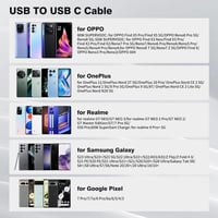 OPPO 80W SUPERVOOC USB-C gyorstöltő kábel 1,8m - Find X6, X5 Pro, Reno 10 kompatibilis 6