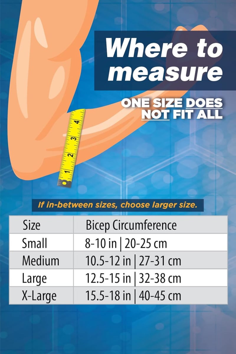 Orthosleeve ES3 könyökrögzítő - Fekete, S méret | 3 zónás kompressziós technológia | Teniszkönyök ellen