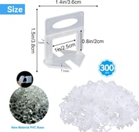 300 db Csempe Szintező - 1 mm-es Feszítőfülek Padló és Fali Csempékhez - 300 db Ékkel - Profi és Barkács Burkoláshoz 2
