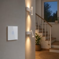 Set za stubišnu rasvjetu: 1x dvosmjerni touch prekidač + 2x LED zidna spot svjetiljka 1