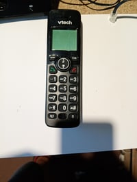 VTech CS2000 DECT bezdrôtový domáci telefón s identifikáciou volajúceho, čierny – nefunkčný, na súčiastky (stav: pozri 2. obrázok) 2