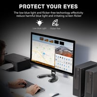 Prechen 24" Érintőképernyős Monitor, IPS FHD 1080P, 75Hz, HDMI/VGA/USB Csatlakozás, Beépített Hangszórók, Játékhoz és Üzleti Használatra 8
