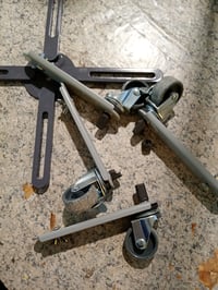 Suport mobil pentru plante WAGNER Sun City Basic, 32-46 x 6 cm — defect, funcționează parțial: cauciuc de susținere rupt (stare: vezi imaginea 2) 2