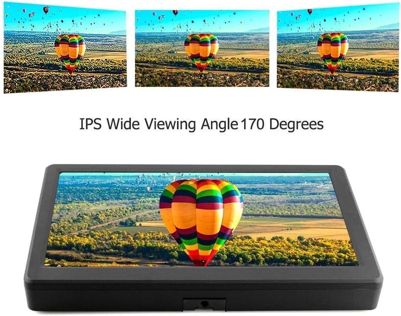 ELECROW 10,1" Full HD Hordozható Monitor Raspberry Pi-hez és Játékkonzolokhoz