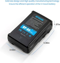 Sony kamerákhoz való 95Wh Oyomba V-Mount akkumulátor és adapter - Ellenőrzött használt 9