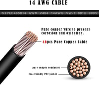 GINTOOYUN DC7909 Y Elosztó Adapter Kábel 14AWG 8mm - Egy Apa Két Anya Csatlakozó, Hordozható Erőművekhez, Napelemekhez, 60cm, Fekete 4