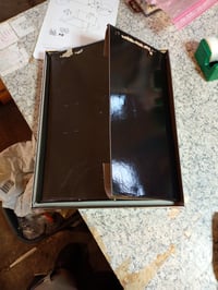 Idena 10520 crna kutija za pohranu s metaliziranim rubovima i oznakom, 36x28x17 cm — tragovi ljepila i ogrebotine (stanje: vidi 2. sliku) 2