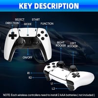 NOBES 2025 Retro Játékkonzol – 22.000+ Klasszikus Játék, 2 Vezeték Nélküli Kontrollerrel, HDMI Plug & Play, Ultra Pro 5
