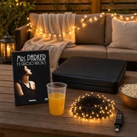 Pachet Film & Relax: DVD + 40 pahare + pernă ortopedică + 10m ghirlandă LED 1