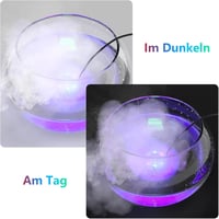 FITNATE Nagy Teljesítményű Ködgép 50W - 1500ml/h Párásító 6 LED Világítással Kerti Tóhoz, Sziklakerthez, Halloween Dekorációhoz, 2,5m Kábell 9