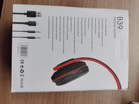 MUARRON Összecsukható Bluetooth Fejhallgató - Piros-Fekete, Nagy Akkuval, Mikrofonnal, 10m Hatótáv 8