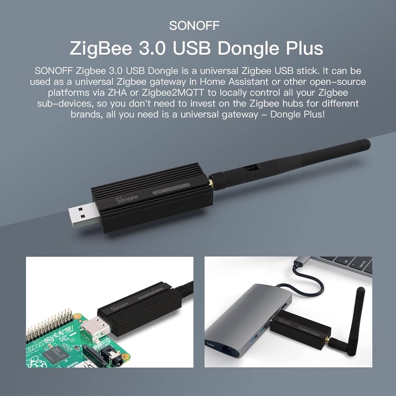 SONOFF Zigbee 3.0 USB Adapter - Okosotthon Vezérlő Stick Home Assistant és Zigbee2MQTT Rendszerekhez