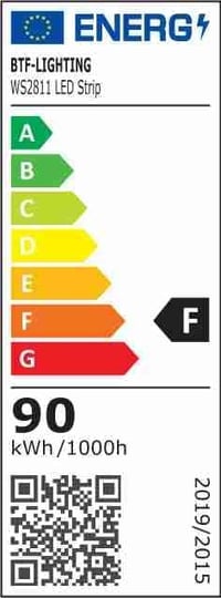 BTF-LIGHTING 14 gombos vezeték nélküli RF LED RGB vezérlő, 300 féle világítási effekttel, WS2811/WS2812B LED szalagokhoz, DC5V/12V 7
