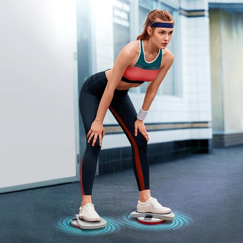 Twister tárcsás derékformáló eszköz számláló funkcióval, szürke - Otthoni fitness edzőgép