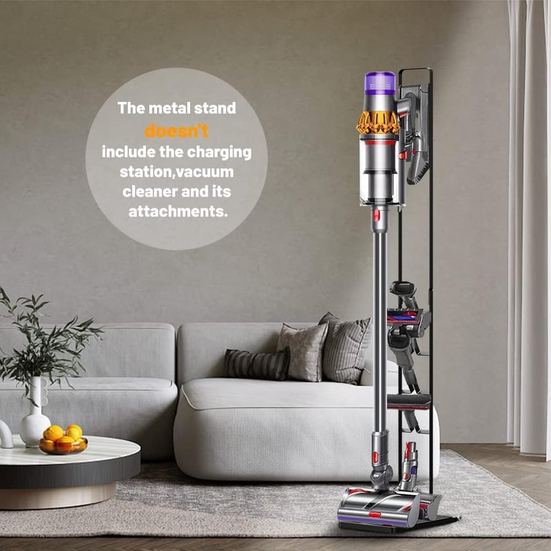 Dyson porszívó állvány kerekekkel - V15, V11, V10, V8, V7, V6 kompatibilis, fúrás nélkül
