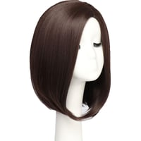 BESTUNG Rövid Bob Paróka Nőknek - Egyenes, Vállig Érő, Mézes Barna Hajpótlás Hőálló Szintetikus Szálakból, Parókahálóval, 30 cm 8