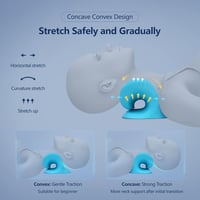 Cozyhealth Nyak és Váll Relaxáló Párna - Nyaki Fájdalomcsillapító Nyújtó Eszköz, Gerincmasszírozó Kiropraktikai Támasz, Kék 5