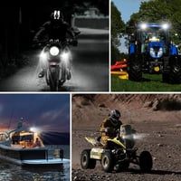 Dinfu 2 Inch LED Motorkerékpár Kiegészítő Fényszóró - 12-24V IP68 Vízálló Spotlámpa ATV UTV Dirt Bike Terepjáró Csónak Pickup Járművekhez 6