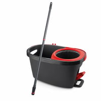 Set de curățare Vileda Turbo cu mecanism de stoarcere acționat prin pedală — Cap de mop din microfibră, fără rezervă (stare: vezi a 2-a imagine) 1