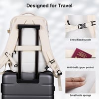 HOMIEE Női Utazó Hátizsák, 15,6" Laptoptartós Kézipoggyász Lufthansa Repülőre 6