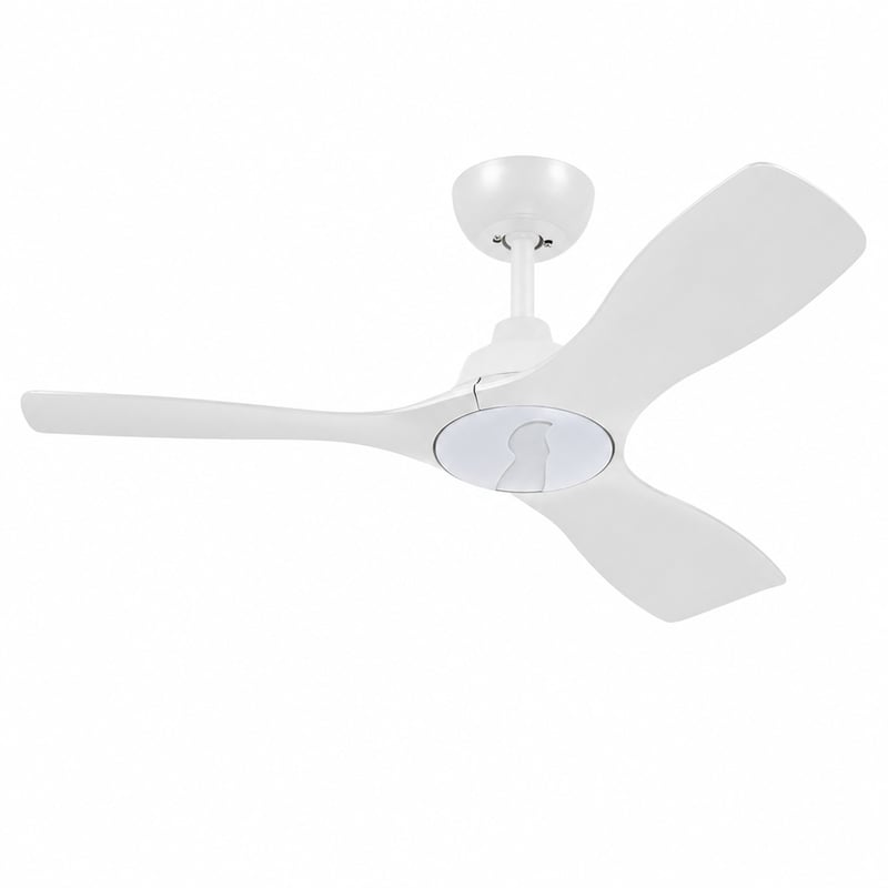 Philips Olas stropni ventilator s LED rasvjetom — neispravan, djelomično radi: slomljen poklopac LED svjetla, bez daljinskog upravljača (stanje: vidi 2. sliku)