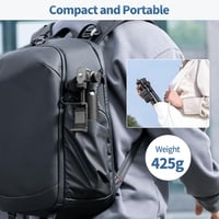 ULANZI MT-70 Szelfibot Állvány 158cm, Távirányítóval és 2 Levehető Telefontartóval, 360°-os 9
