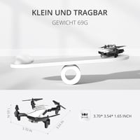 DEERC D20 Mini Drón Gyerekeknek 720P WiFi Kamerával, Összecsukható RC Quadcopter, 2 Akkumulátor, Hosszú Repülési Idő, Gesztus Irányítás, Kez 7