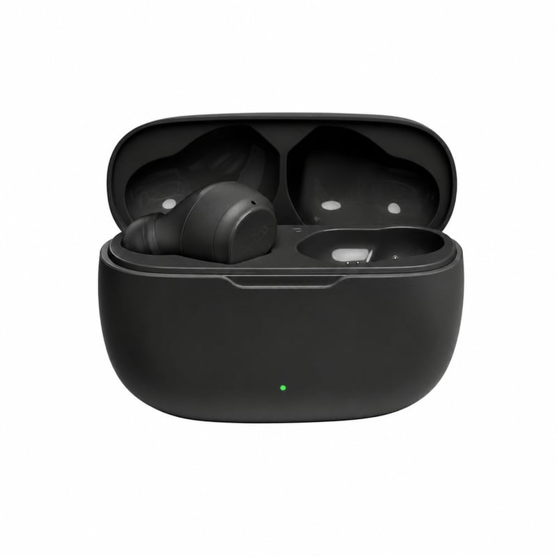 Bezdrôtové Bluetooth slúchadlá JBL Wave 200TWS – chýba jeden kus z náhradných štupľov (stav: pozri 2. obrázok)