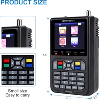 NamYoprce V9 Digitális Műholdkereső 3,5" LCD Kijelzővel - Full HD, H.265 Támogatás, 3000mA Akkumulátor, USB Frissítés, Többnyelvű Menü, Feke 6